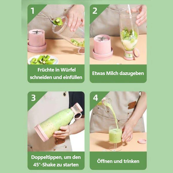 💥Neujahrsangebot 50% Rabatt💥Bestseller Tragbarer Entsafter | Frischer Saft überall und jederzeit 🍎 -Remifa® - Image 2