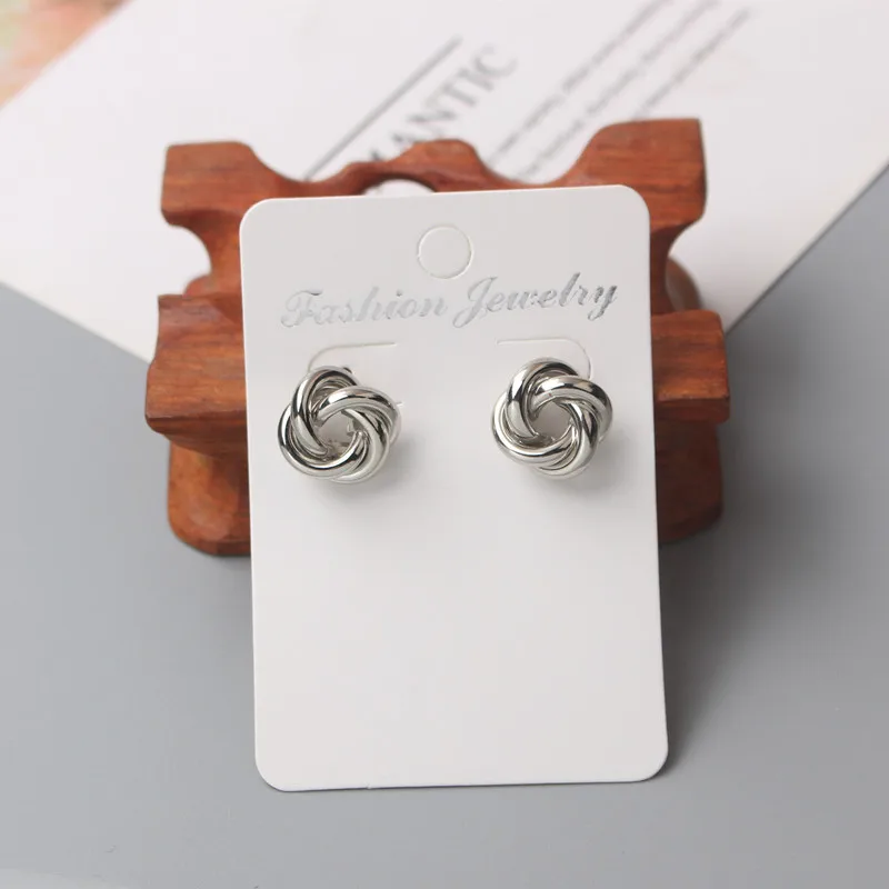 Tiny Metal Stud Earrings for Women Gold Color Twist Round Earrings Small Unusual Earrings boucles d'oreilles Fashion Jewelry - Image 9