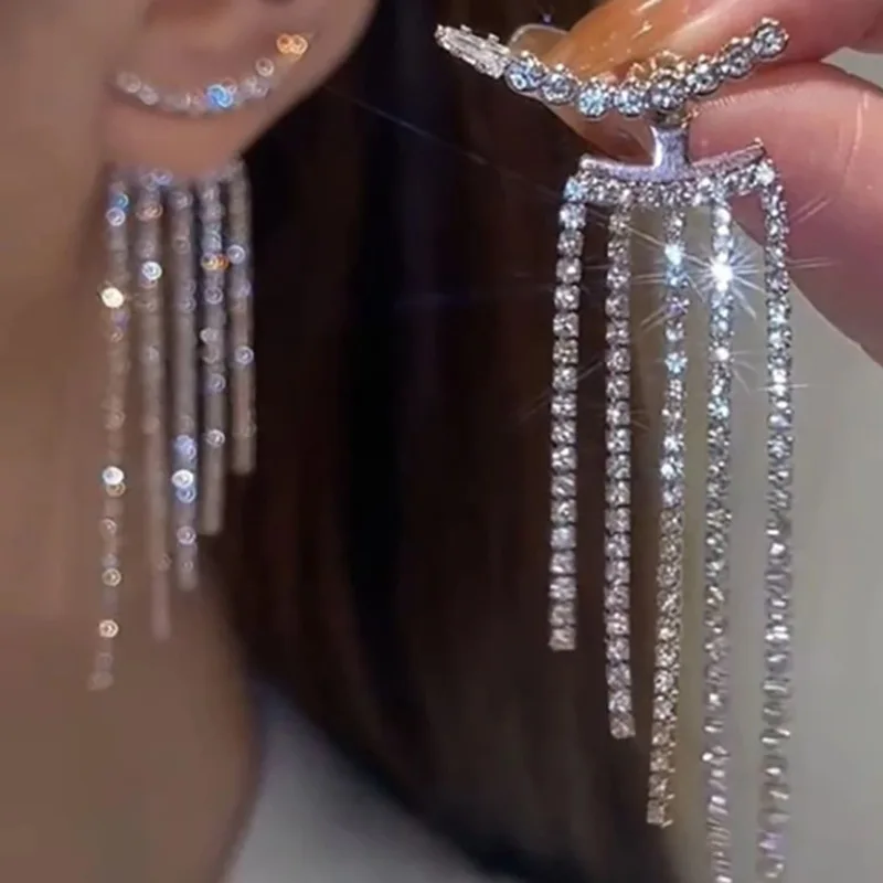 Y2K Irregular Liquid Earrings for Women Silver Color Hip-Hop Punk Fashion Geometric Earring Clip Girl 2024 Trendy Party Jewelry - Image 23